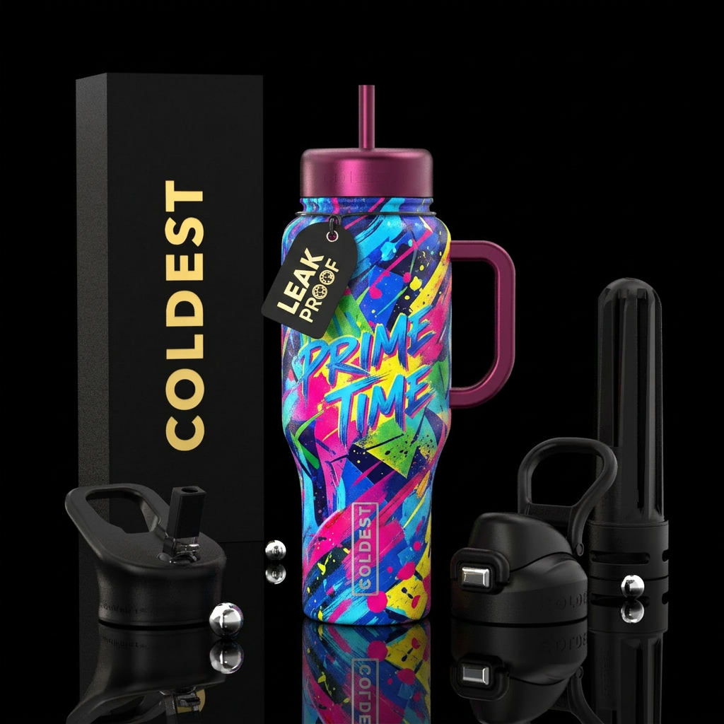 prime time water bottle design
