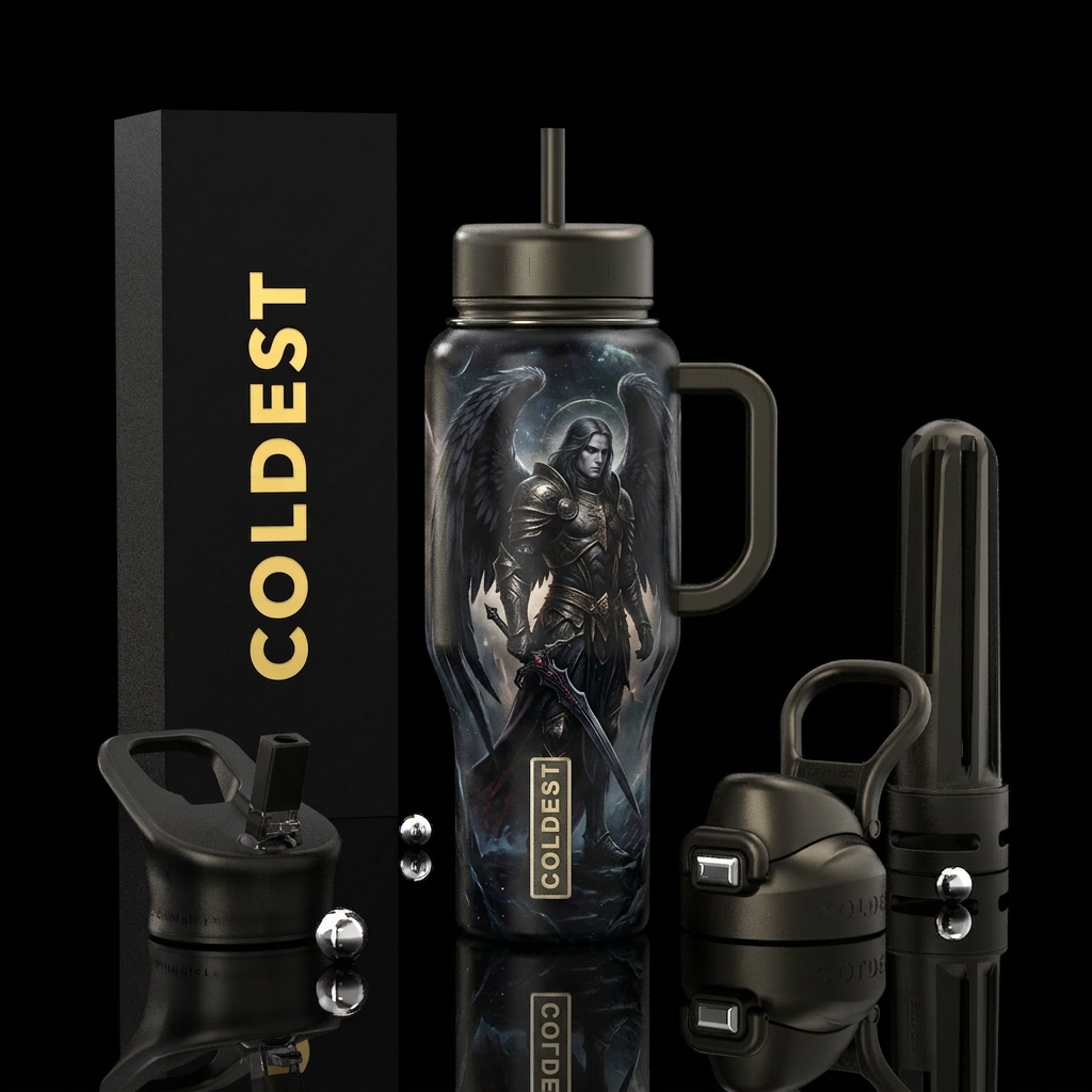 Dark Angel water bottle design