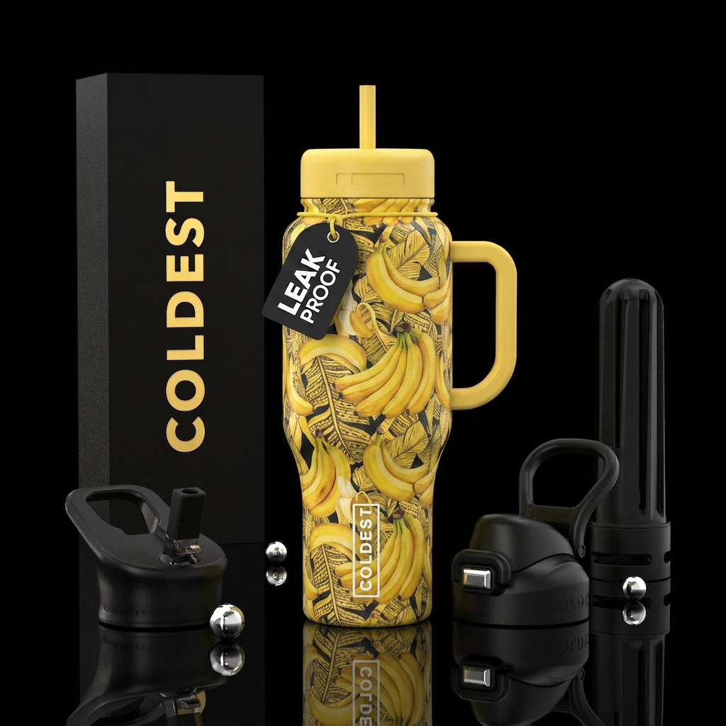 Bananarama water bottle design