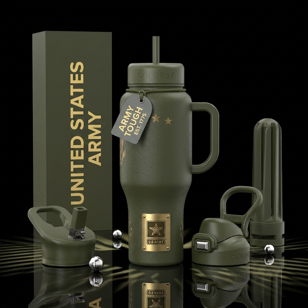 United States Army water bottle design
