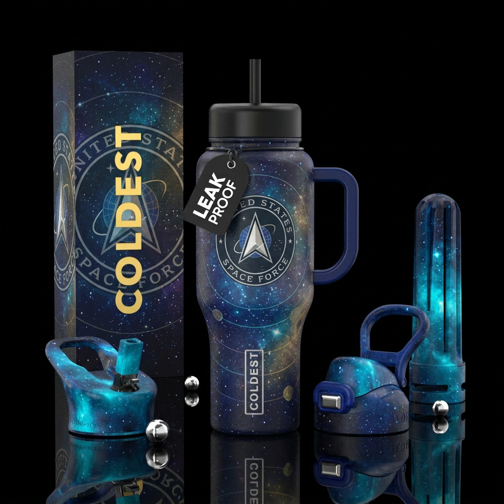 United States Space Force water bottle design