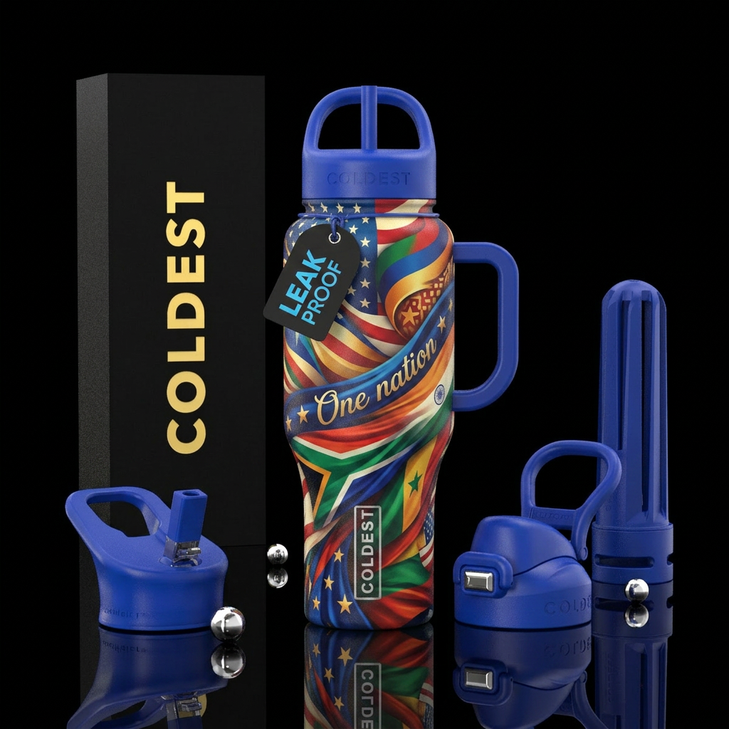 One nation water bottle design