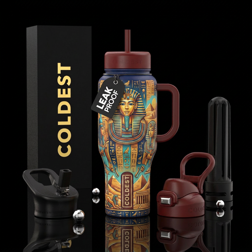 Valley of Kings water bottle design