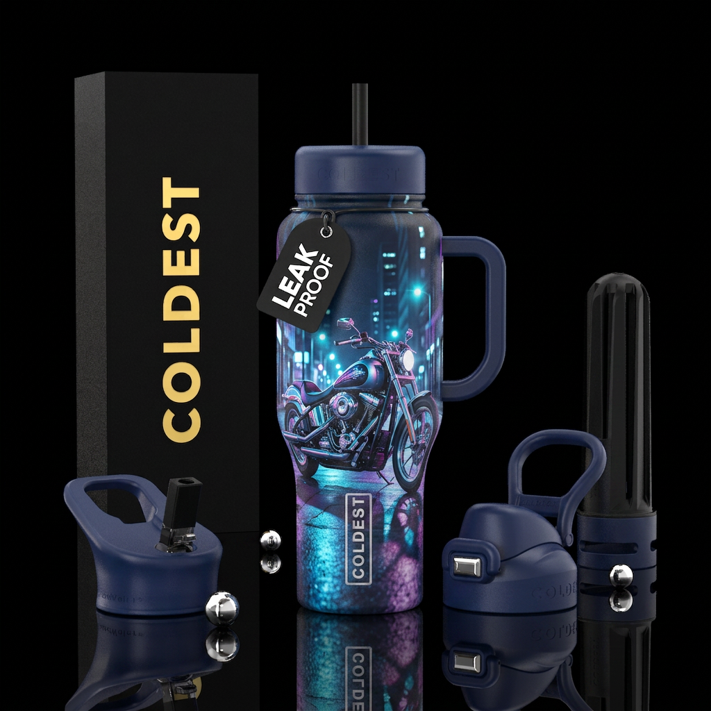 Midnight Rider water bottle design