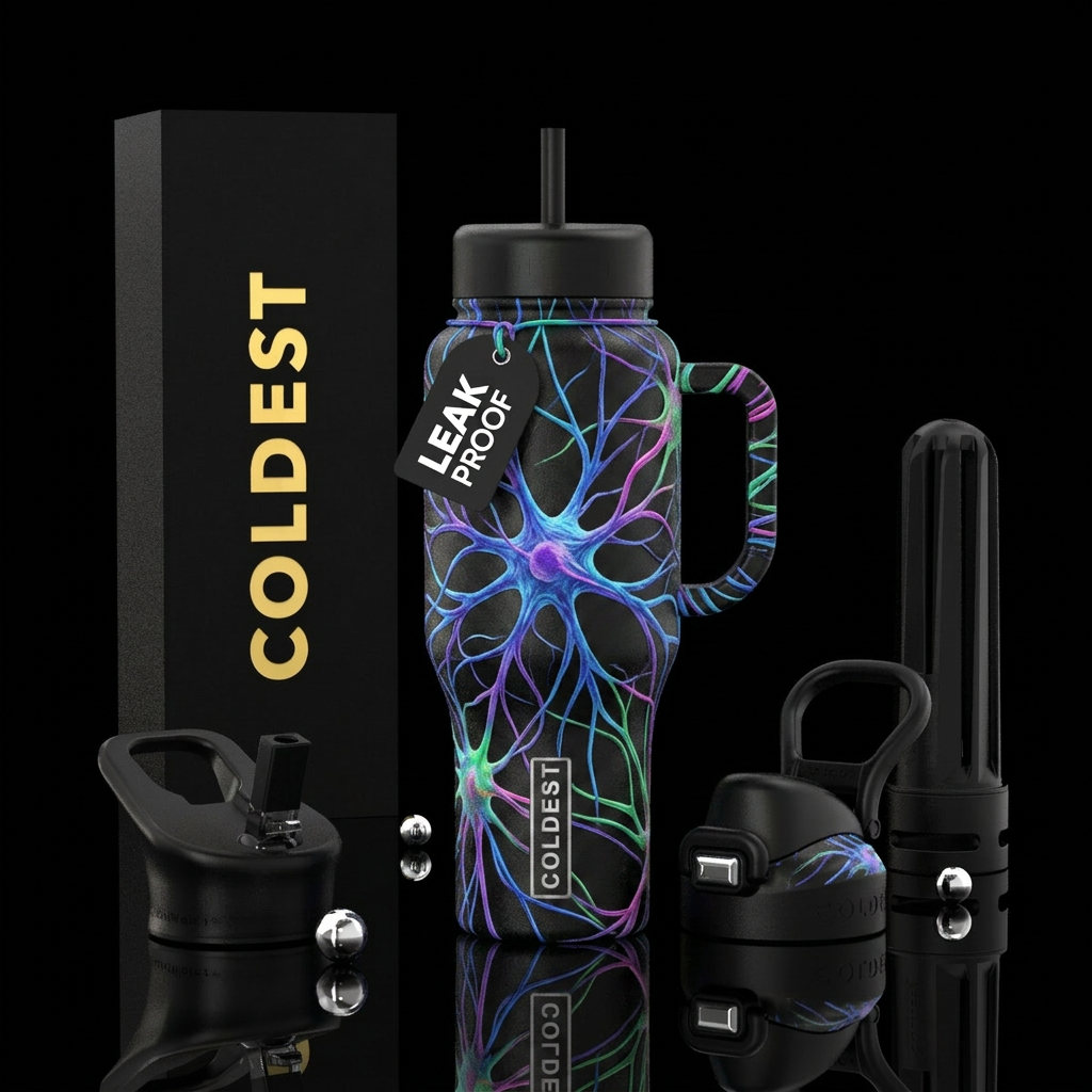 Nerve fibers water bottle design