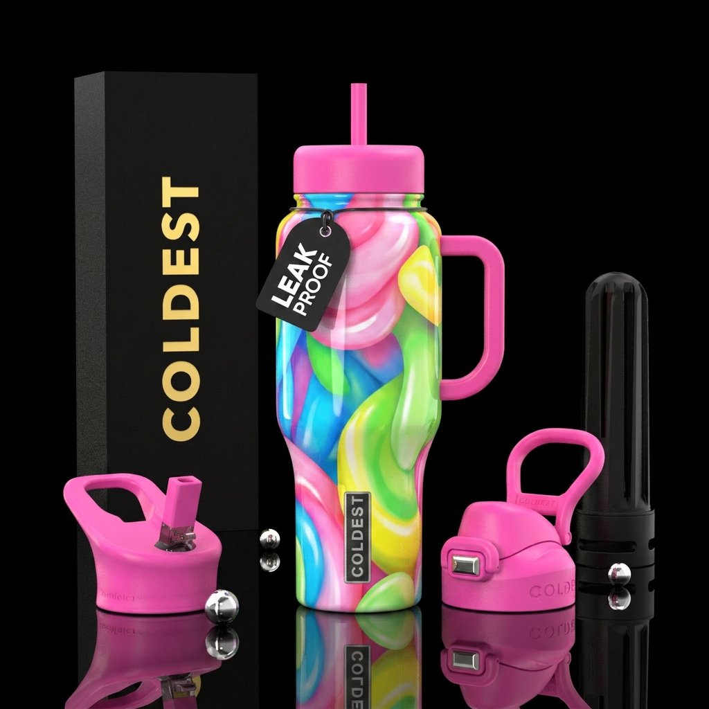 Candy pop water bottle design