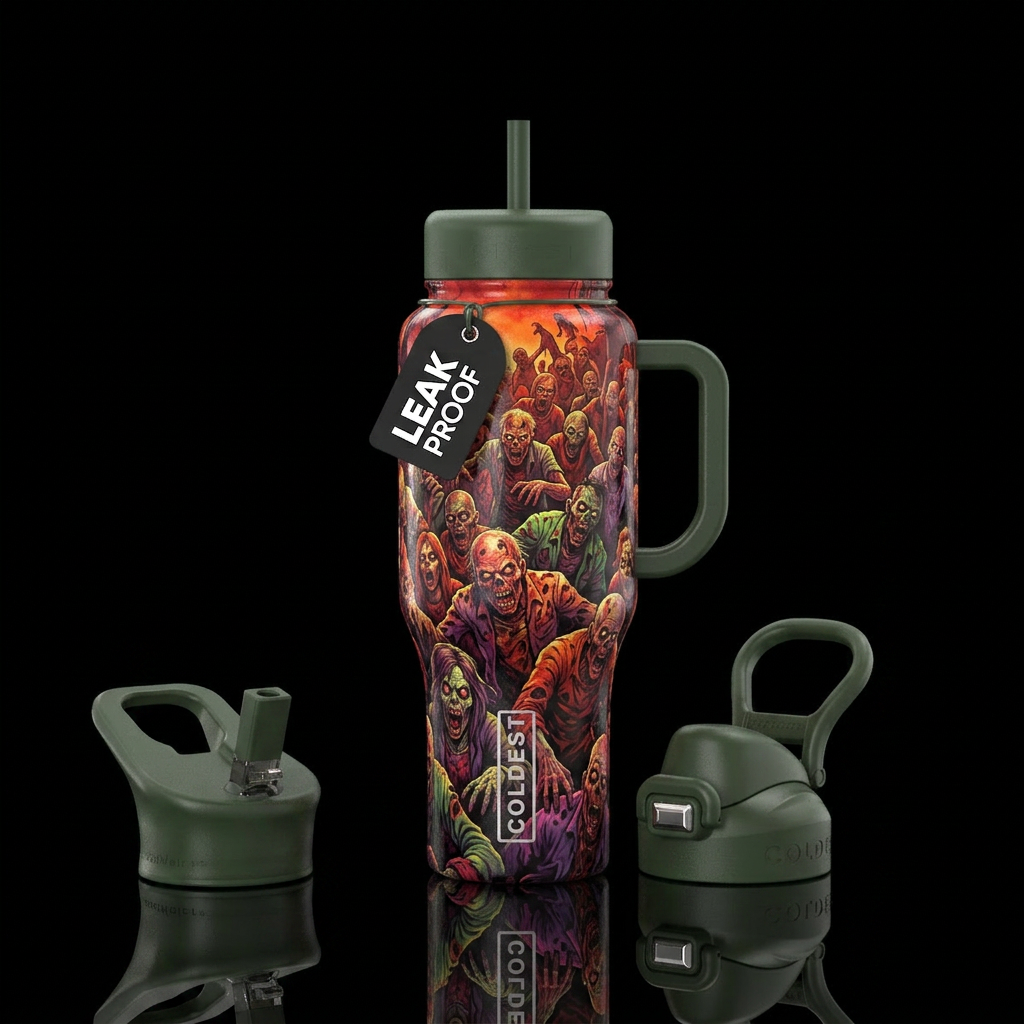 Zombie hoard water bottle design