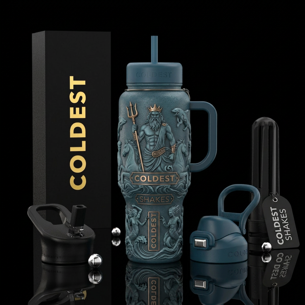 Poseidon water bottle design
