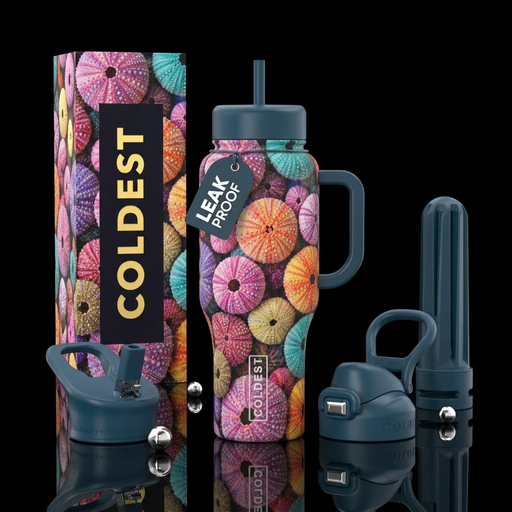 Sea Urchins water bottle design
