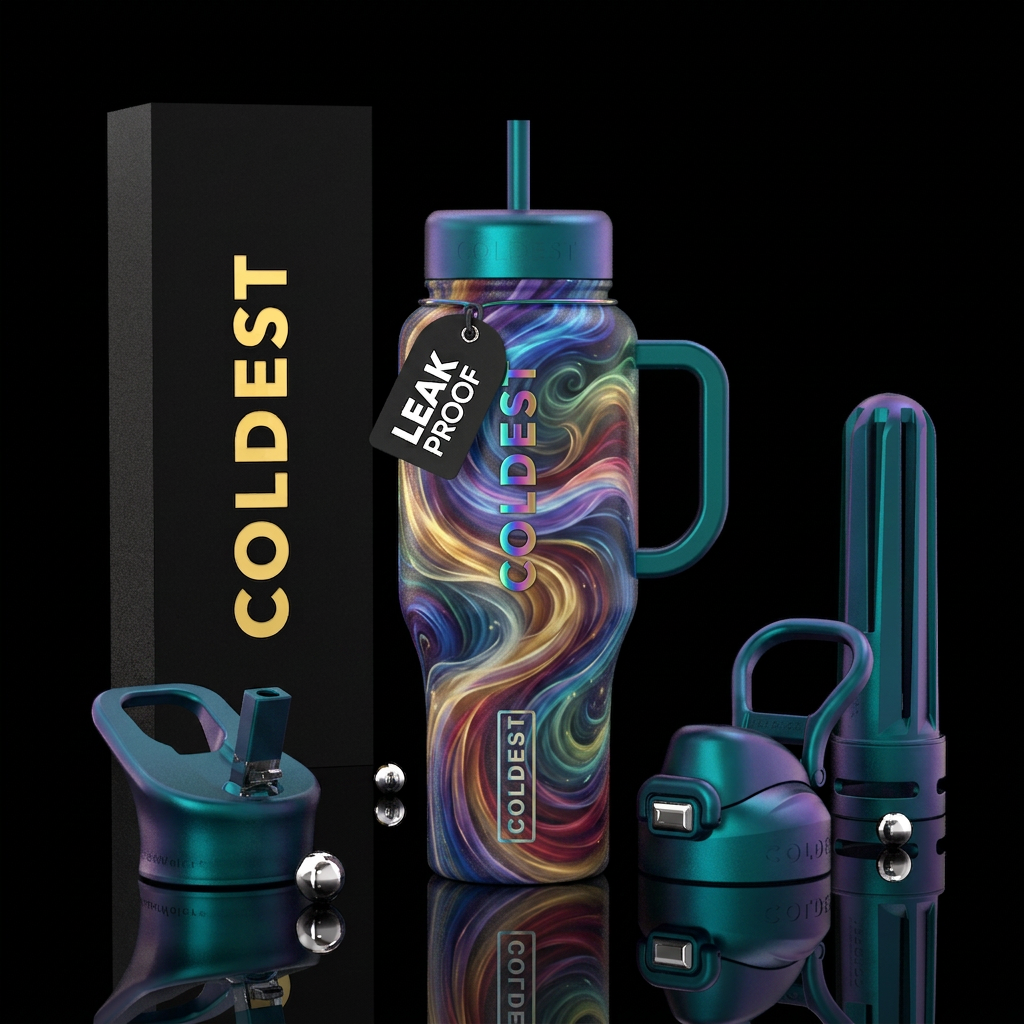 All the colors of the wind water bottle design