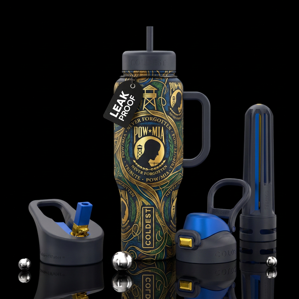 MIA/POW TRIBUTE water bottle design