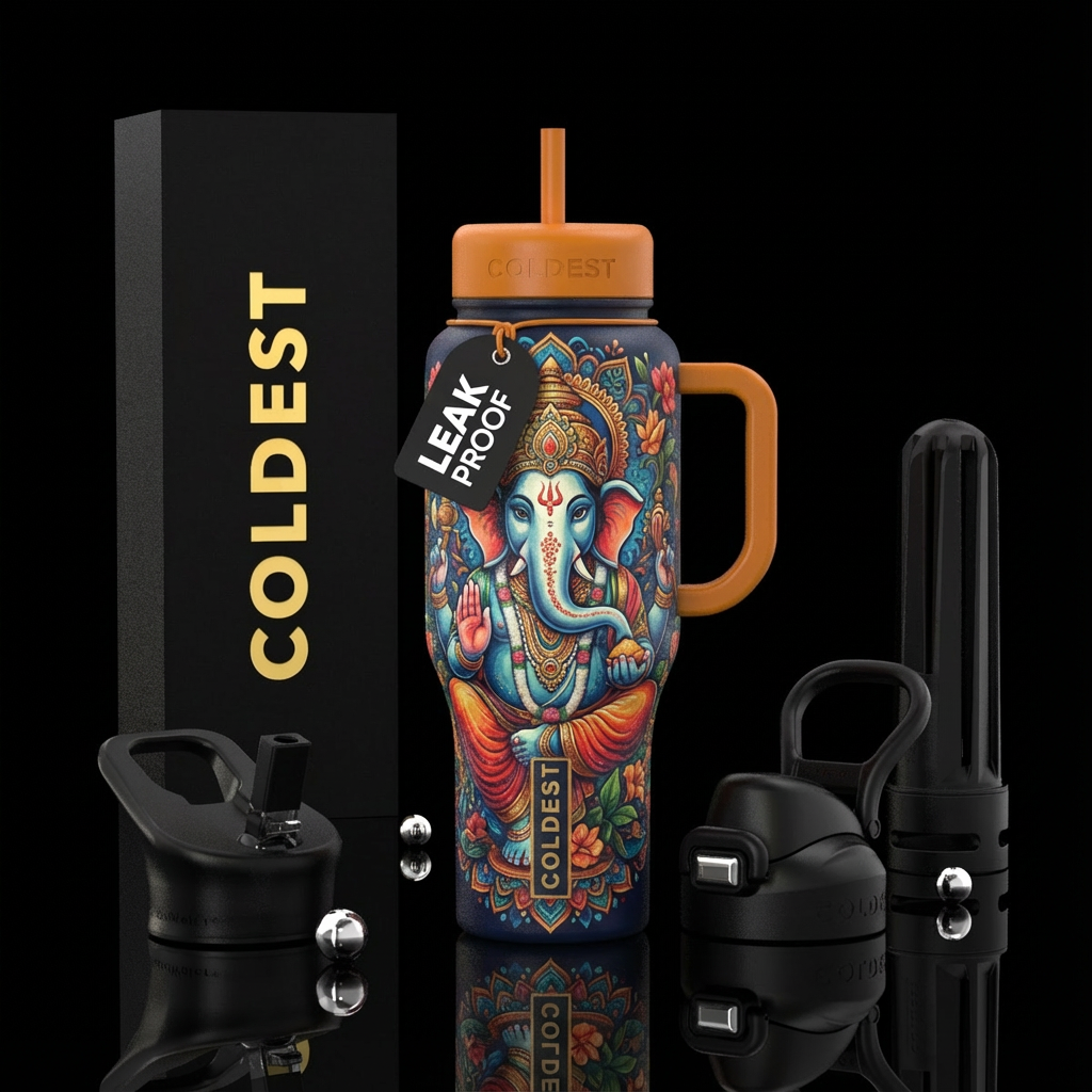 Ganesha water bottle design