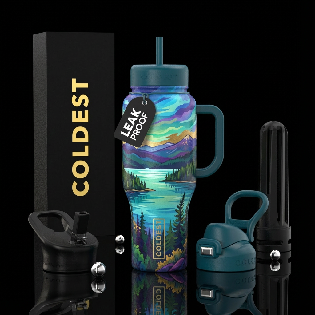 Priest lake water bottle design