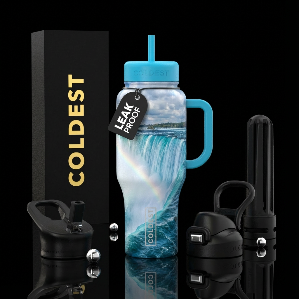 Niagara Falls water bottle design