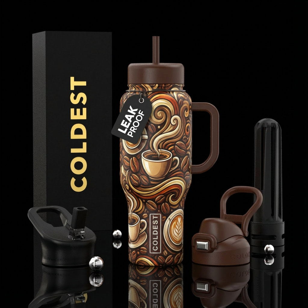 Coffee water bottle design