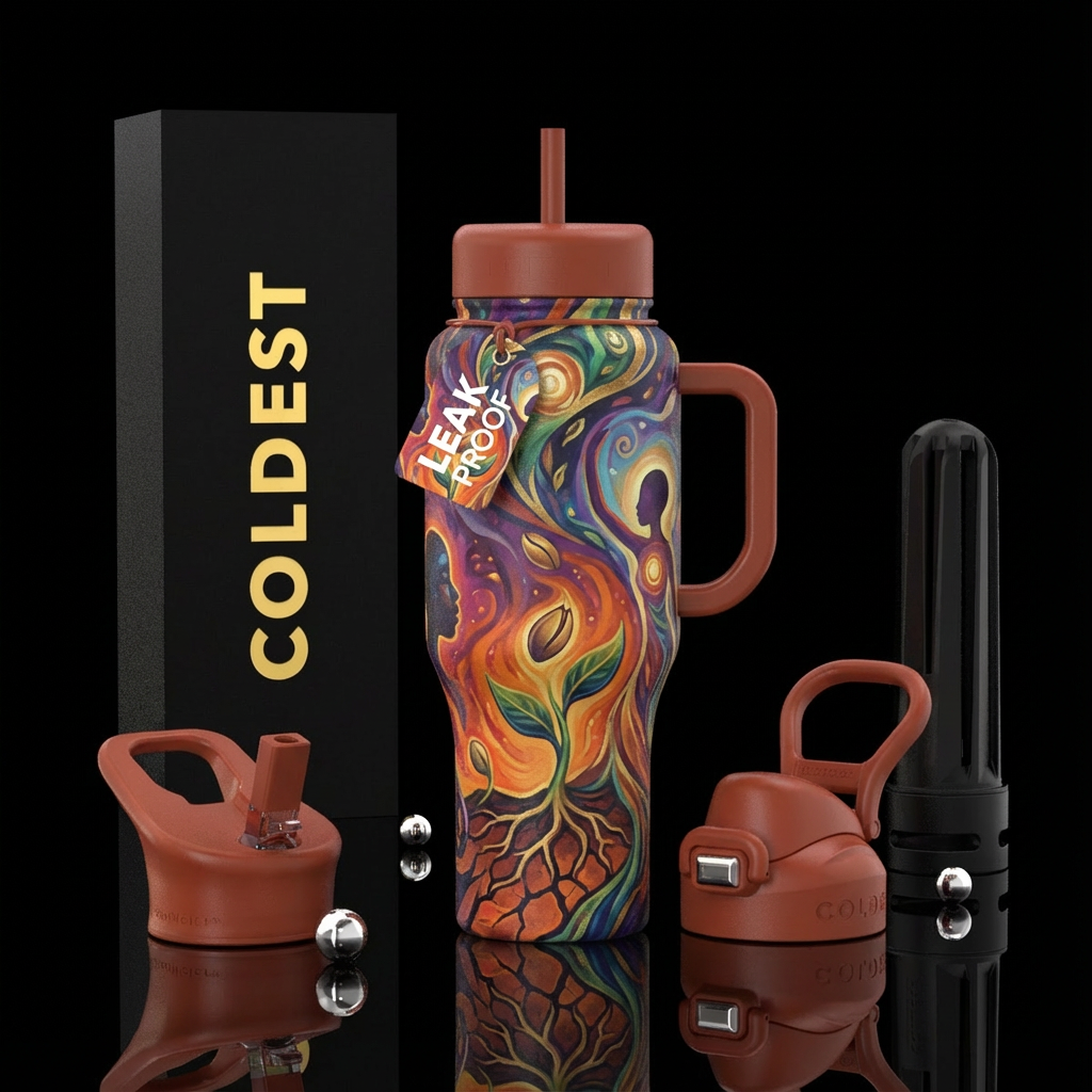 Octavia butler parable of the sower inspired with ... water bottle design