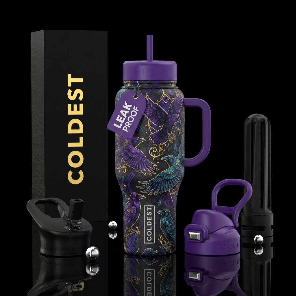 Ravens water bottle design