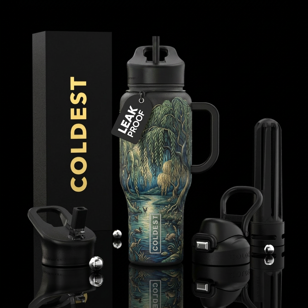 Weeping Willow water bottle design
