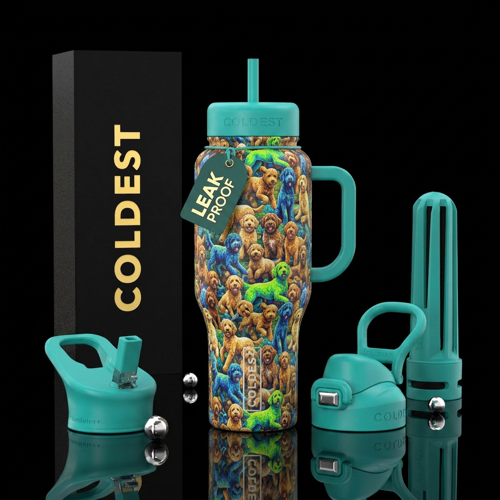 Labradoodles water bottle design