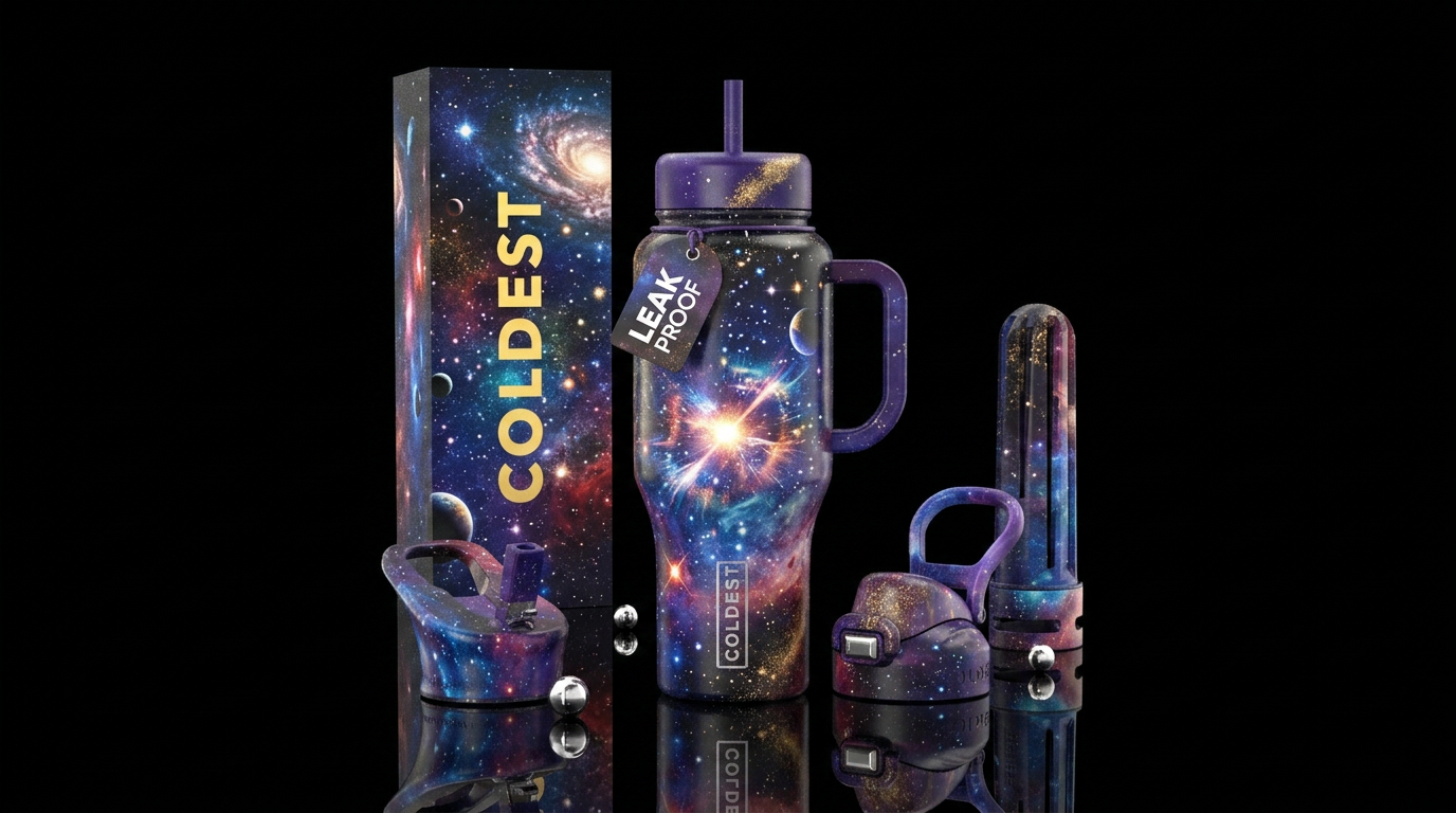Super Nova Star Blast water bottle design