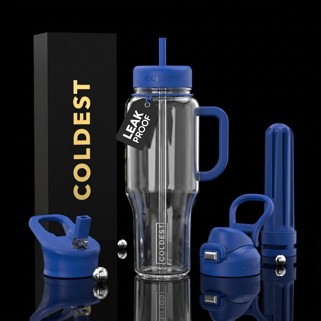 Invisible water bottle design