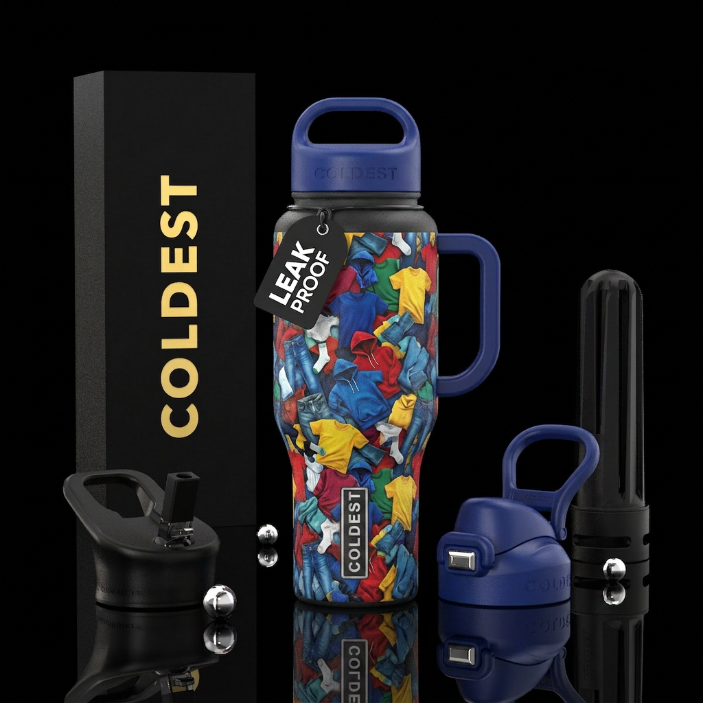 Pick up your room, clothes everywhere water bottle design