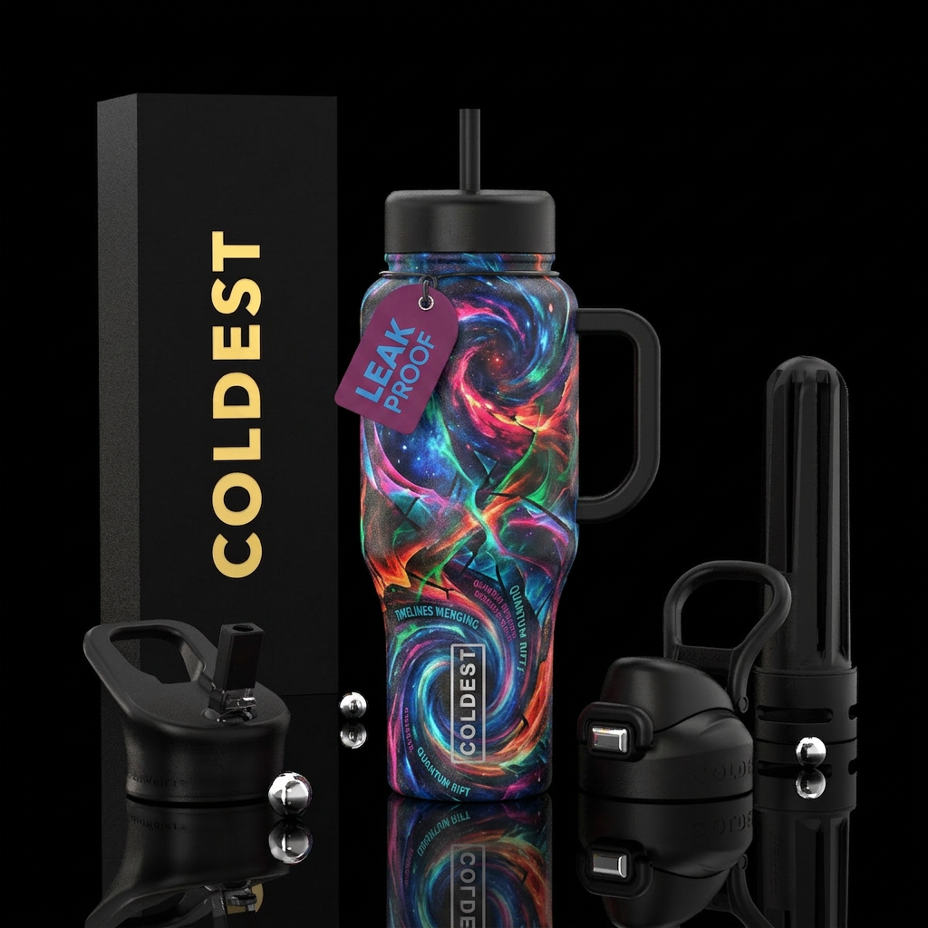 Multiverse Incursion water bottle design