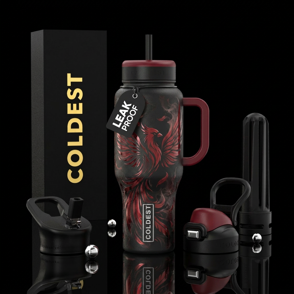 Cardinals reincarnation water bottle design