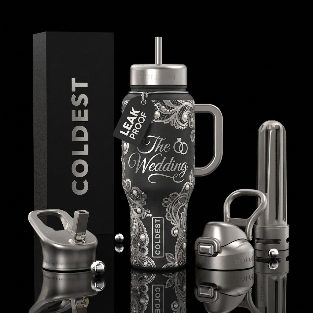 The Wedding water bottle design