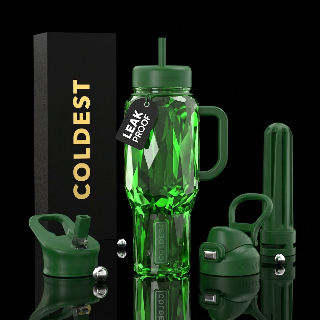 Kryptonite water bottle design