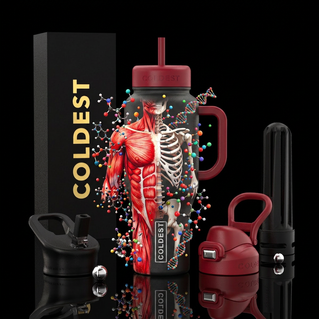 Molecular Degradation water bottle design