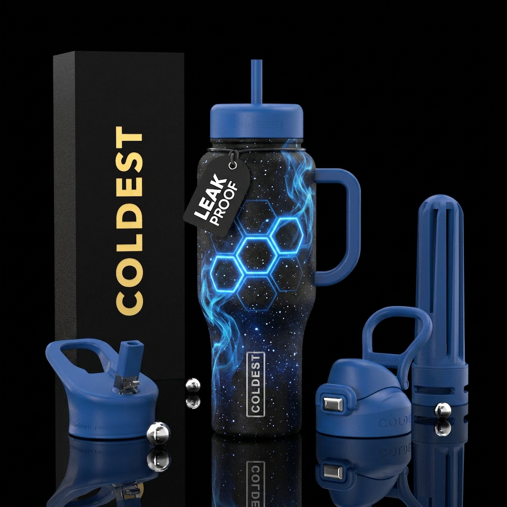 Space Jump Point water bottle design