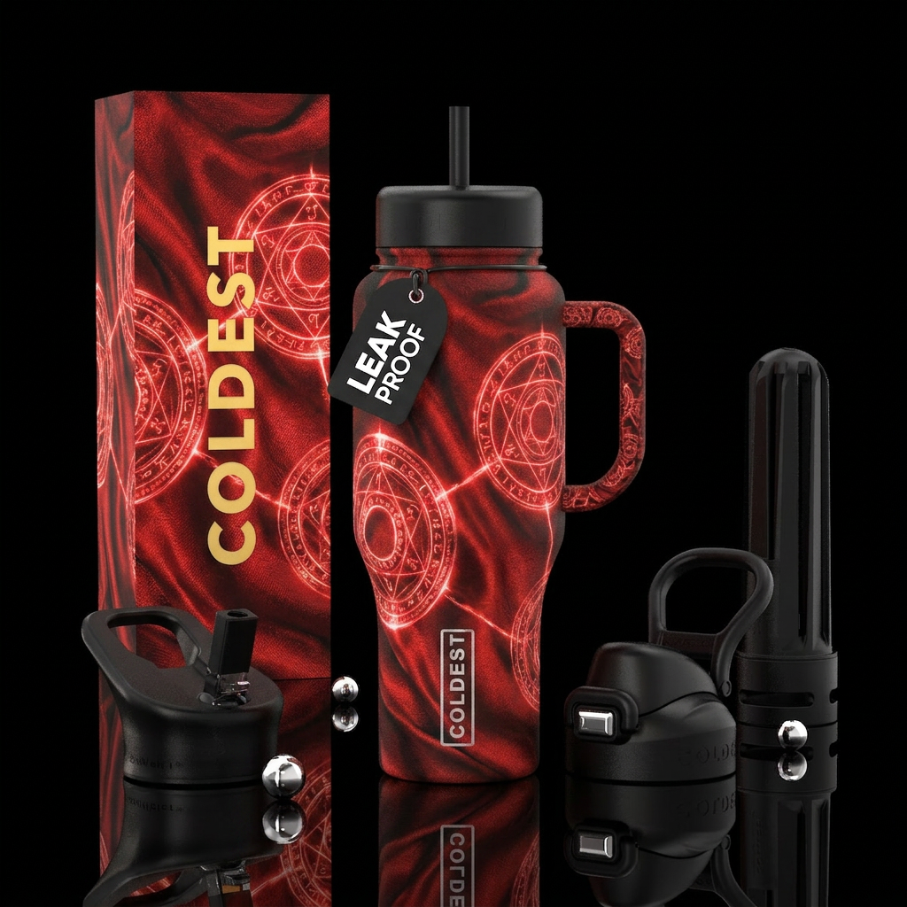 The Maximoff water bottle design