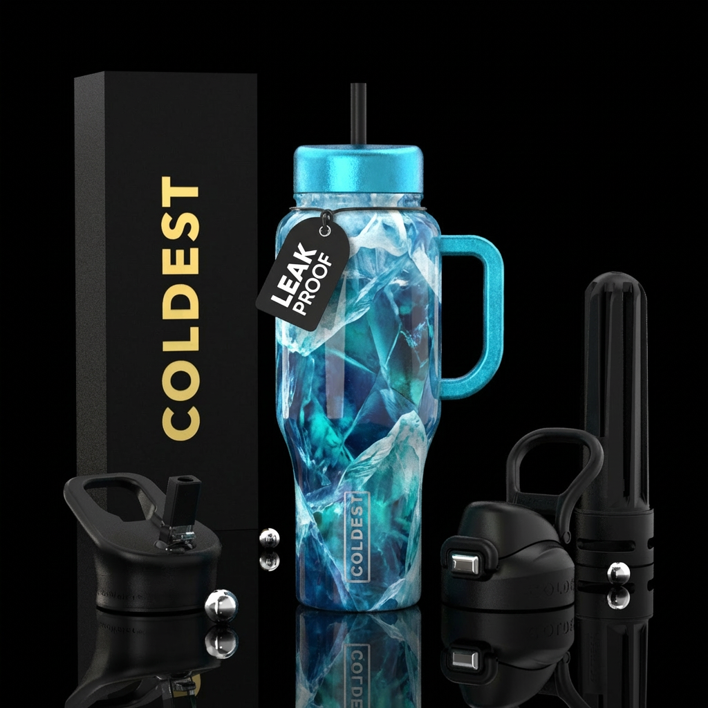 Ice burg crystal decanter water bottle design