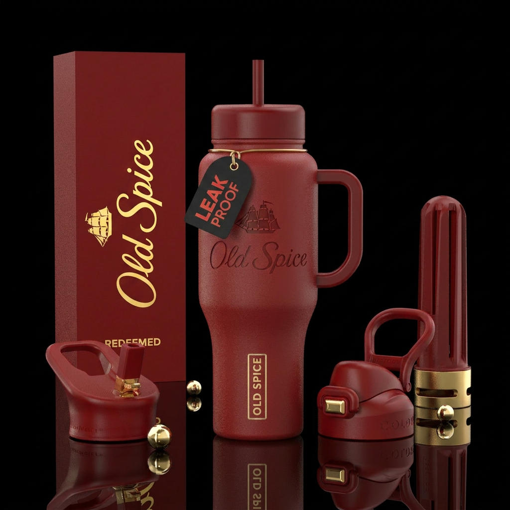 Old spice water bottle design