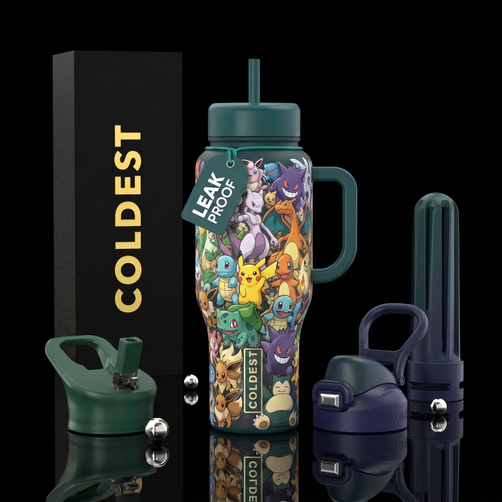 Pokemon original 151 water bottle design