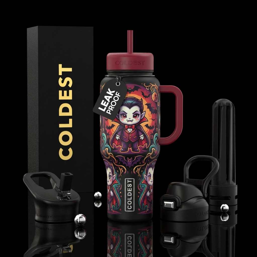 Baby vampire water bottle design