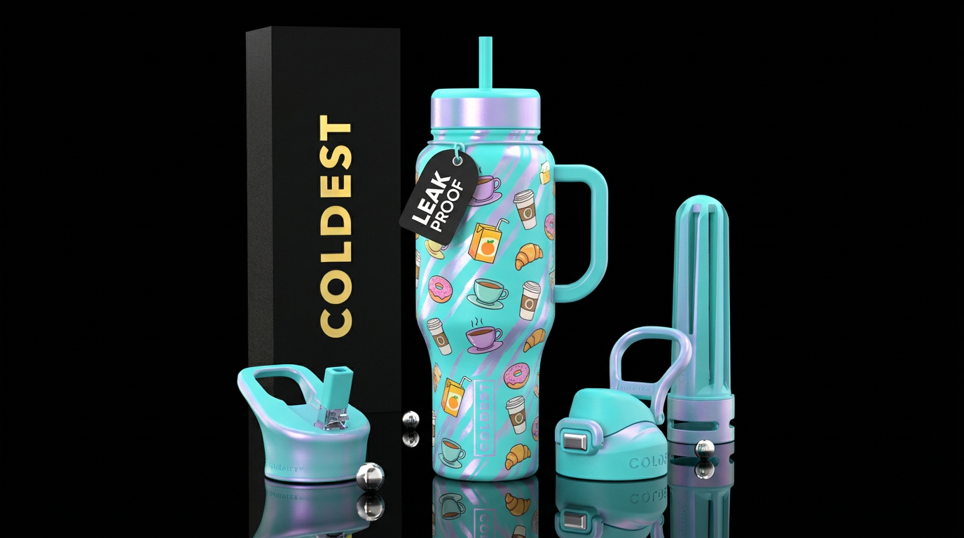 Coffee Shop water bottle design