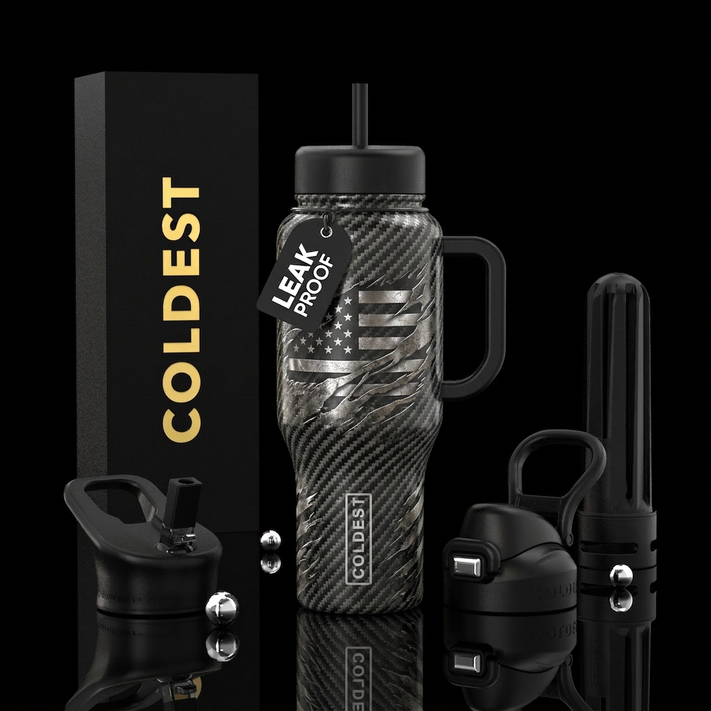 Carbon America water bottle design