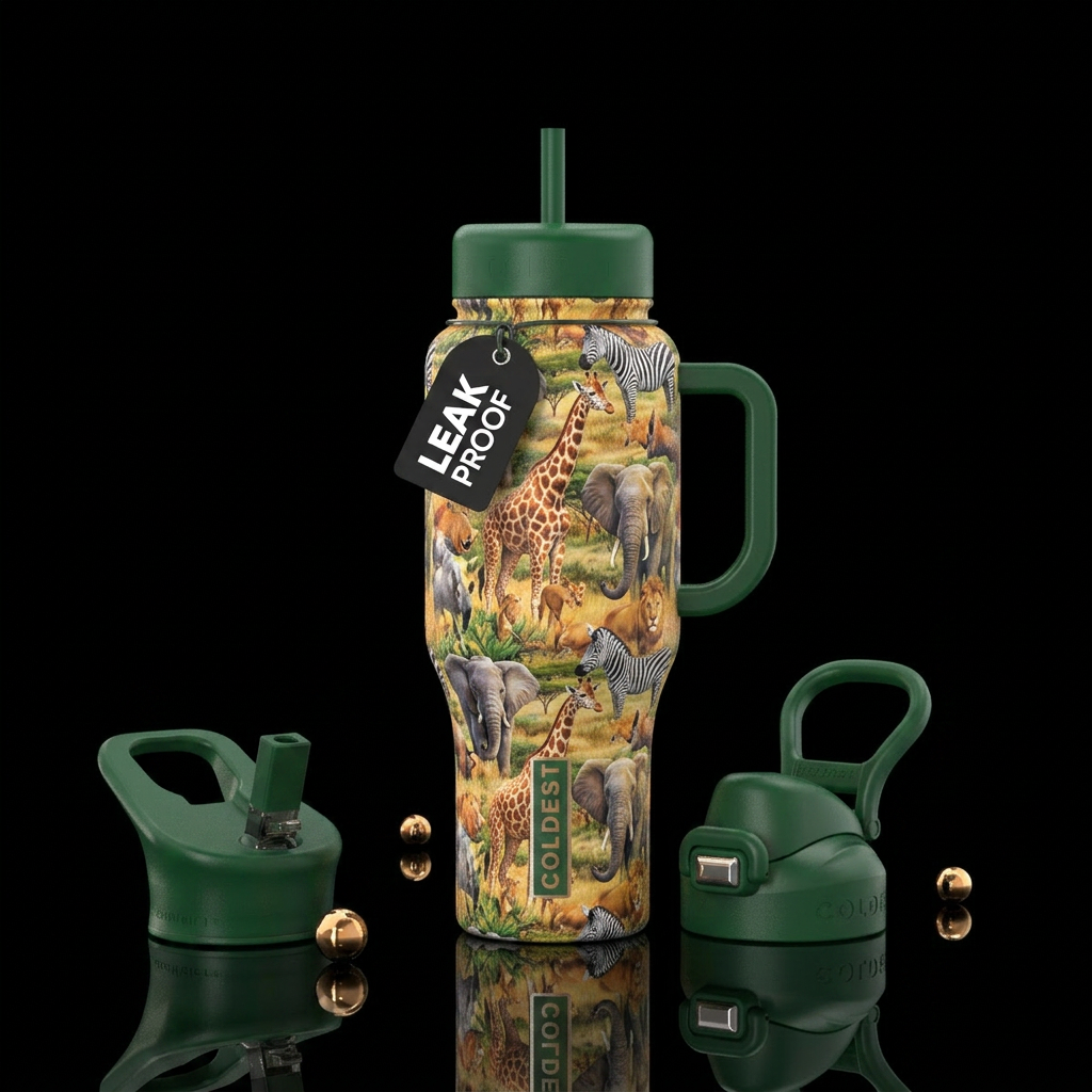 Safari water bottle design