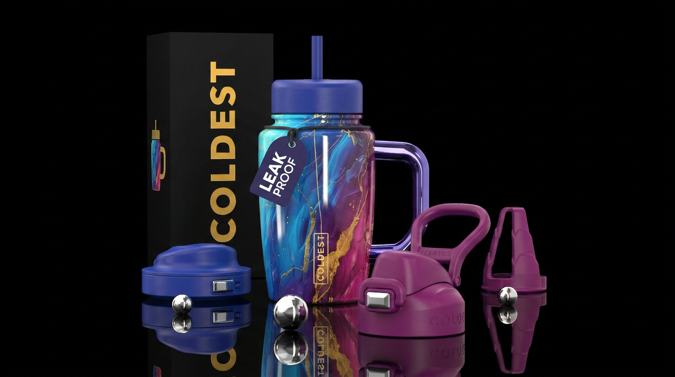 Inbued water bottle design