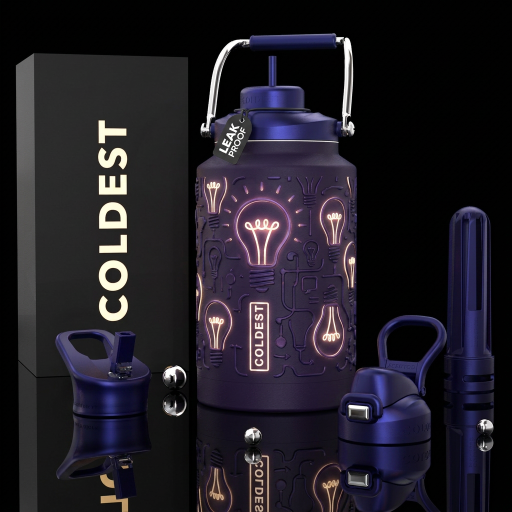Light bulb Idea water bottle design