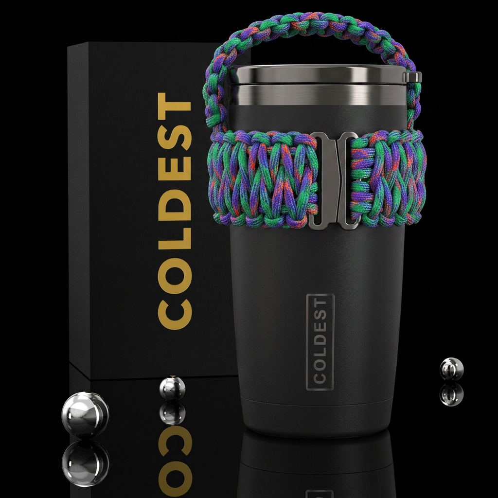 Parachord handle for the 20 oz tumbler, photoreali... water bottle design