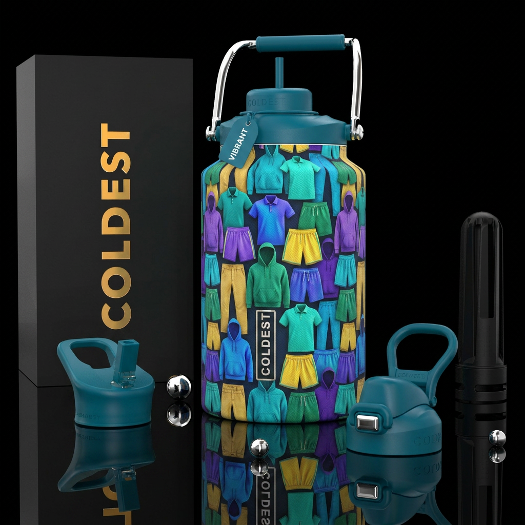 Tee shirts, hoodies, pants, shorts water bottle design