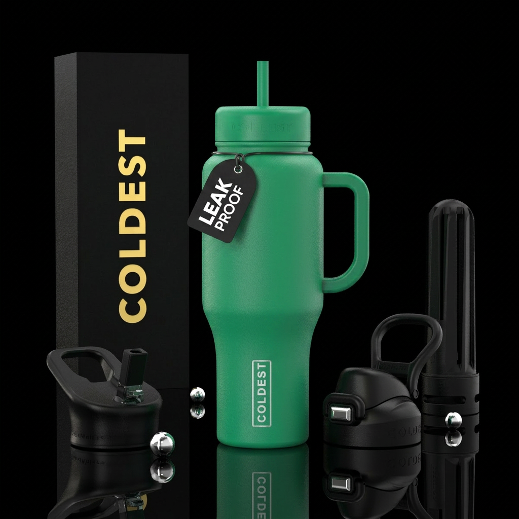 Let the creativity flow water bottle design