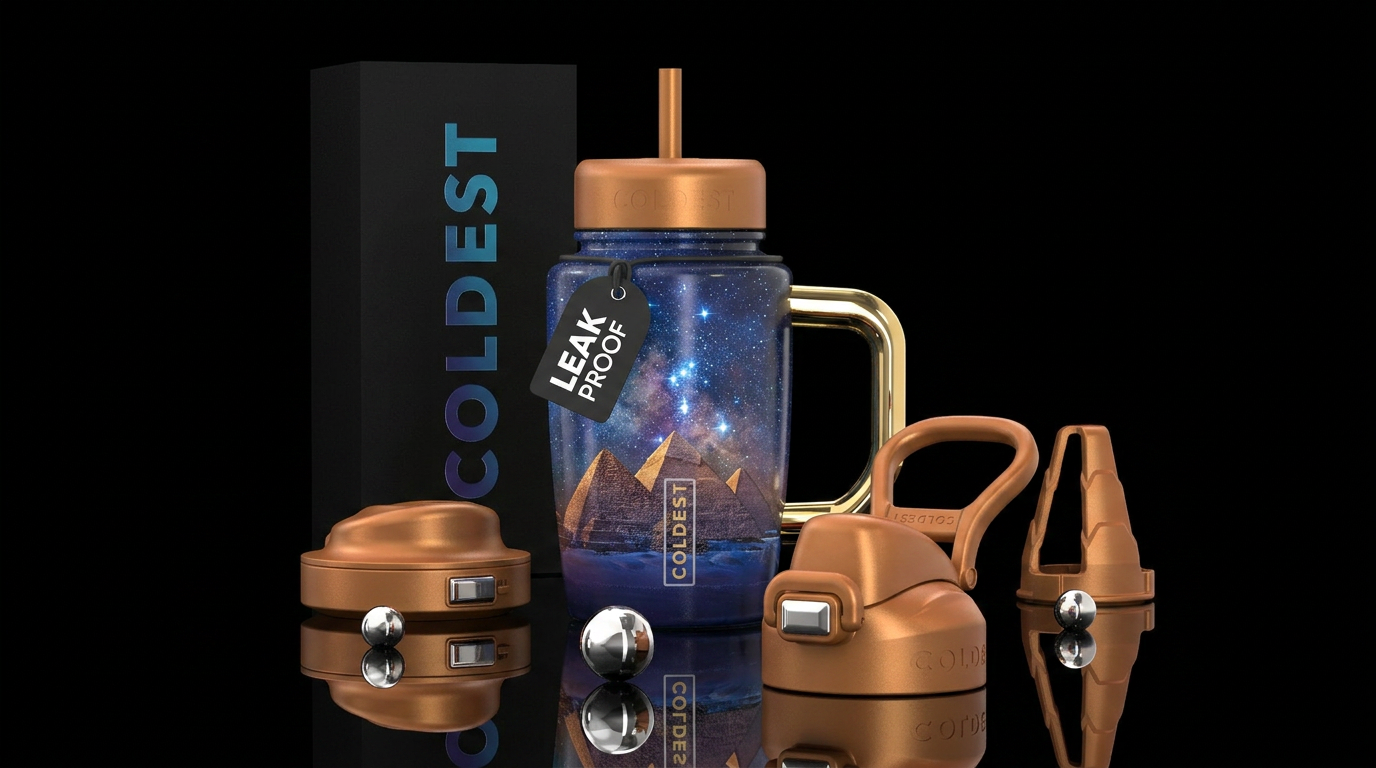 The three pyramids lined up with Orion’s Belt water bottle design