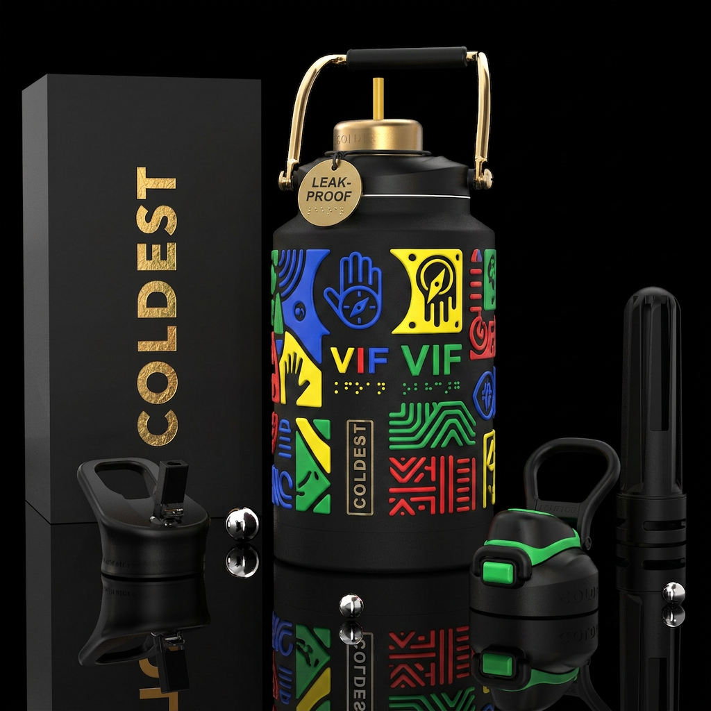 Vision Impaired Friendly water bottle design