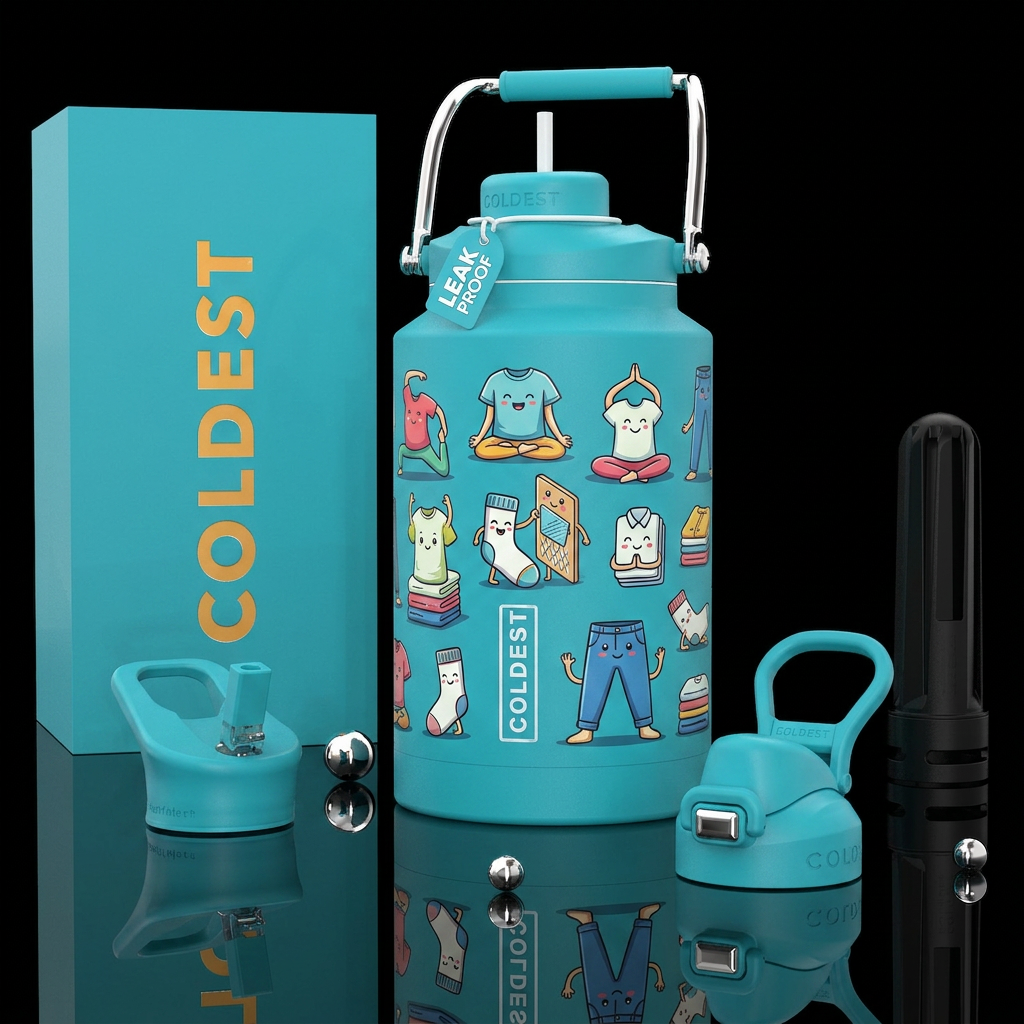 Laundry Folding Itself, Funny water bottle design