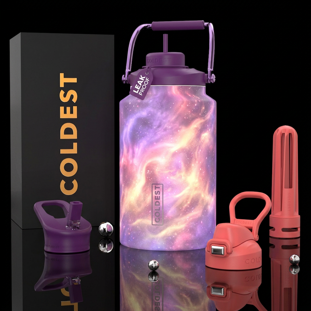 Sweetest Day, glow in the dark water bottle design