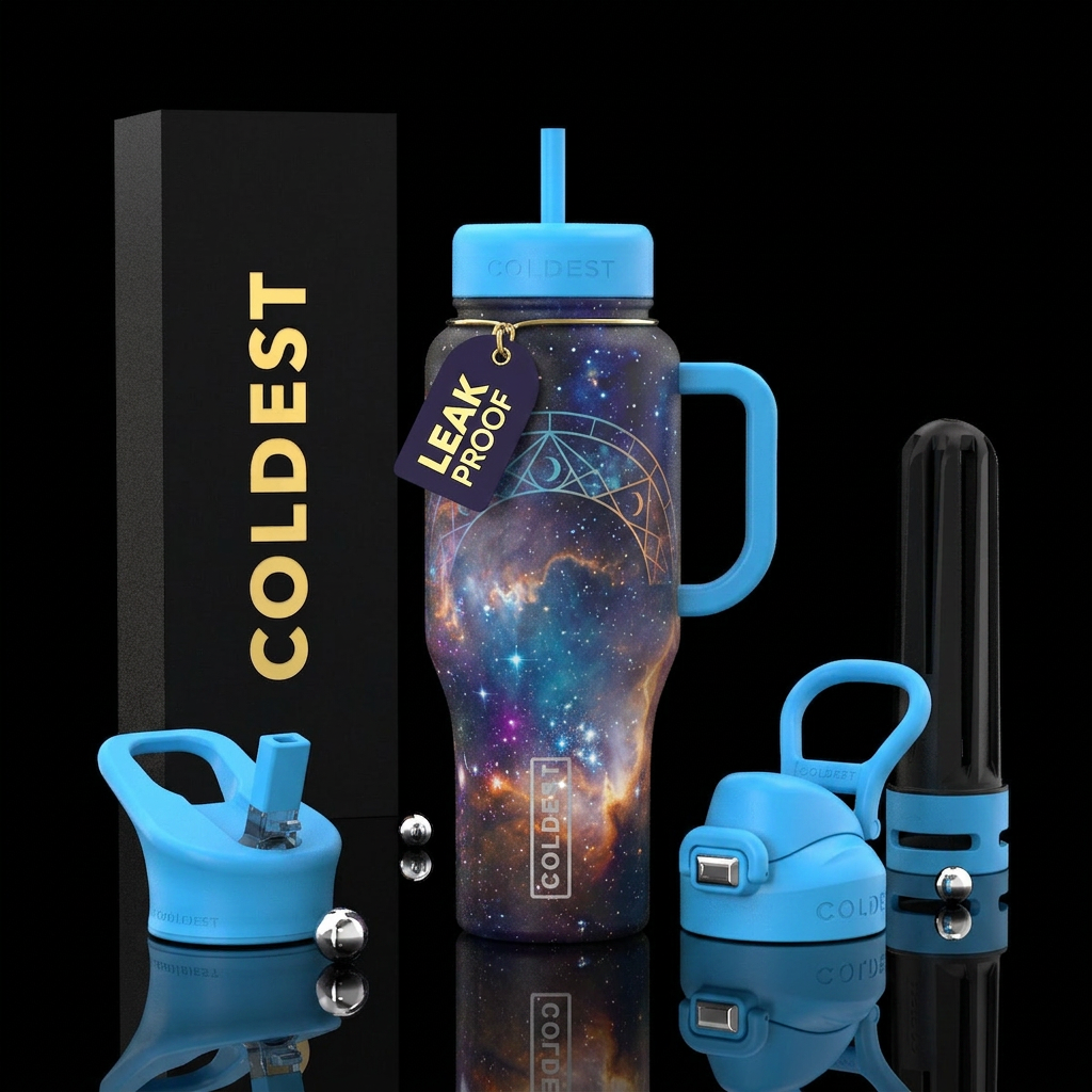 The firmament water bottle design